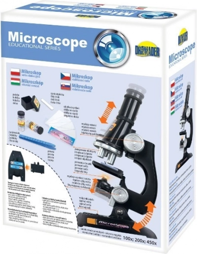 Microscopio 100, 200, 450 x