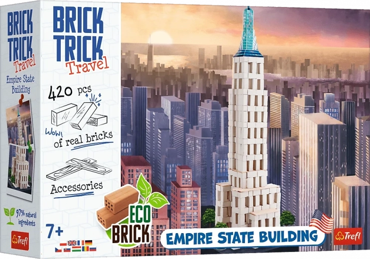 Costruzioni TREFL BRICK TRICK Travel: Empire State Building XL (420 pezzi)