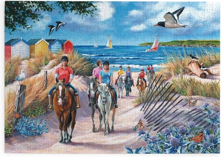 House of Puzzles Cavalli al mare – puzzle da 500 pezzi extra grandi