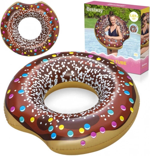 Ciambella gonfiabile donut 107 cm BESTWAY – Marrone