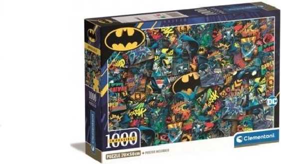 Puzzle Clementoni Compact Batman 1000 pezzi