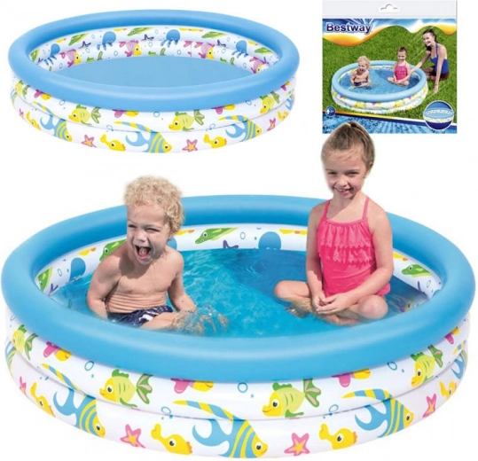 Piscina gonfiabile da giardino per bambini BESTWAY 122 × 25 cm, 140 l