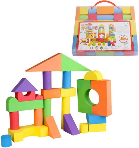 Baby Soft blocchi di schiuma colorati – set di costruzioni 38 pz
