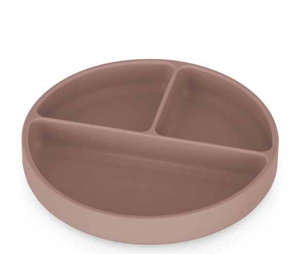 Petite&Mars piatto divisorio in silicone con ventosa Take&Match velvet latte 6m+