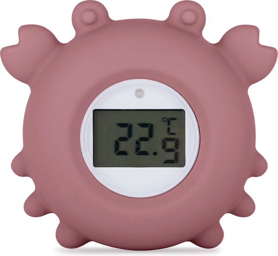 Petite&Mars termometro digitale in silicone per l’acqua Granchio Caleb dusty rose