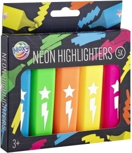 Evidenziatori neon Moxy 5 pz
