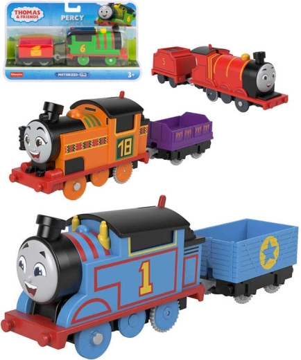 Fisher-Price locomotiva motorizzata del Trenino Thomas a batterie con vagone - 1 pezzo