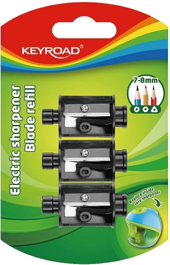 Affilalapis sostitutivo KEYROAD – set da 3 pezzi