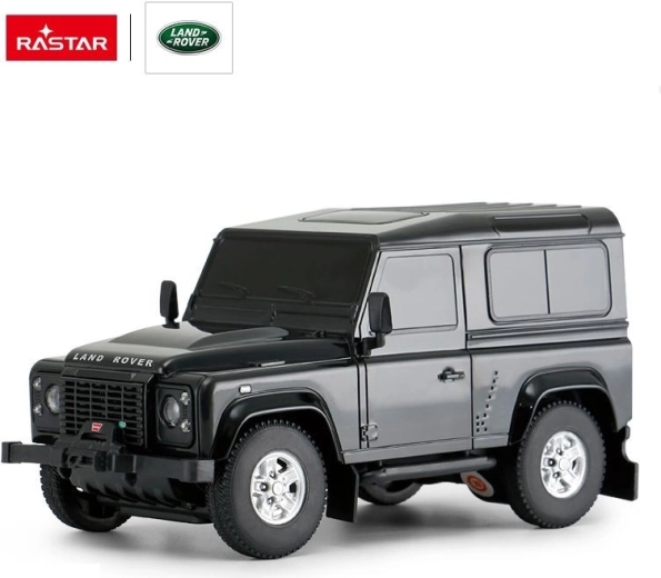 Auto RC Rastar Land Rover Defender radiocomandata 1:24 nera
