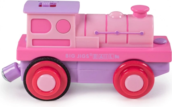 Locomotiva elettrica Bigjigs Rail rosa
