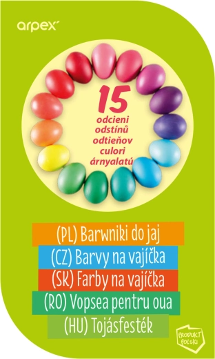 Colori per uova – set da 15 tonalità