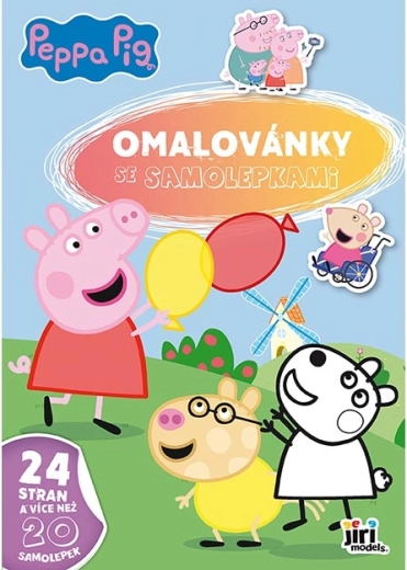 Album da colorare A4 con adesivi Peppa Pig