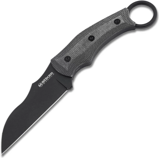 Karambit tattico Magnum Straight Karambit, 9,7 cm, PVD, nero, Micarta, fodero Kydex