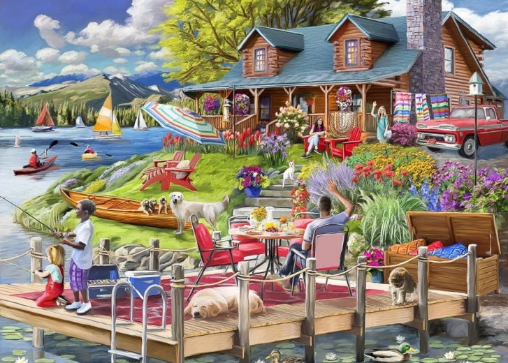 Puzzle Bluebird Riposo al lago 500 pezzi