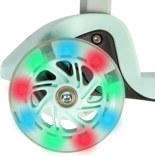 Ruote LED che si illuminano durante la guida