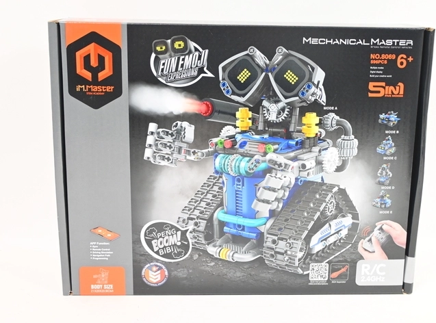 IM.MASTER robot RC programmabile 5 in 1 (blu) – 596 pezzi