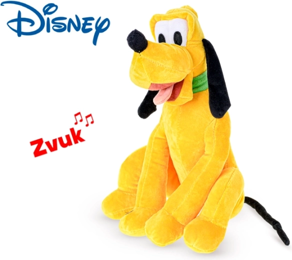 Disney Pluto cane di peluche 30 cm con suoni, seduto