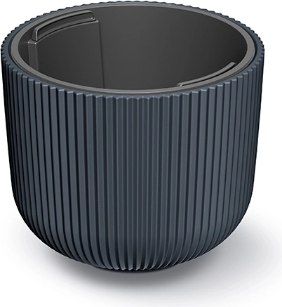 Vaso MILLY con inserto estraibile 20 cm, antracite