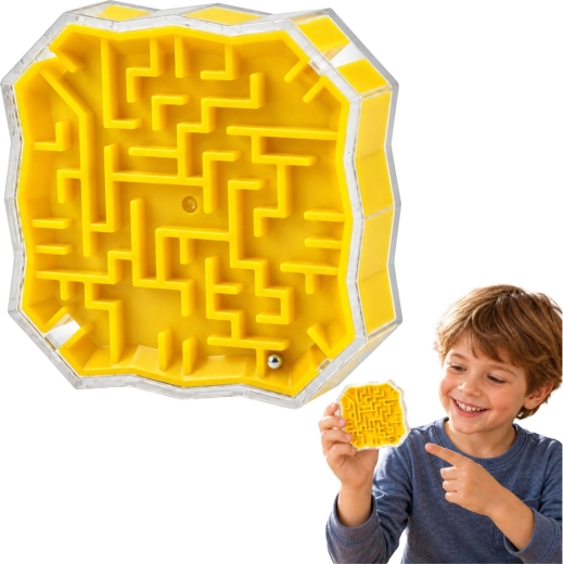 Gioco di logica Labirinto con pallina gialla
