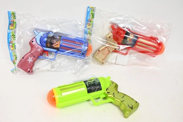 Pistola giocattolo per bambini a batterie con effetti luminosi e sonori