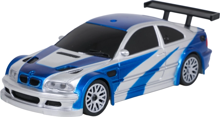 Auto drift R/C 1:43 blu con accessori