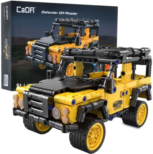 CaDA fuoristrada Defender Off-Roader con motore pull-back, 389 pezzi
