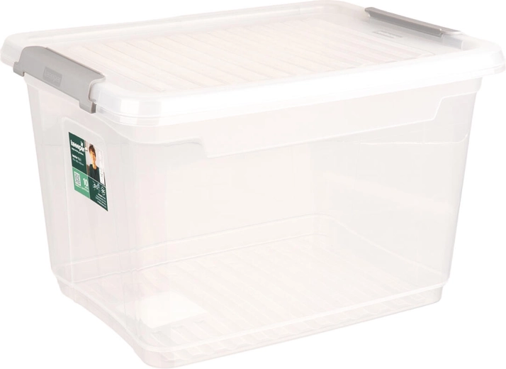 Contenitore portaoggetti con coperchio e clip 16,6 l