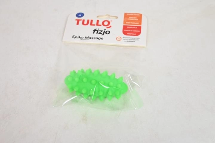 Fizjo rullo massaggiante riabilitativo a fagiolo con punte 7,4 cm verde