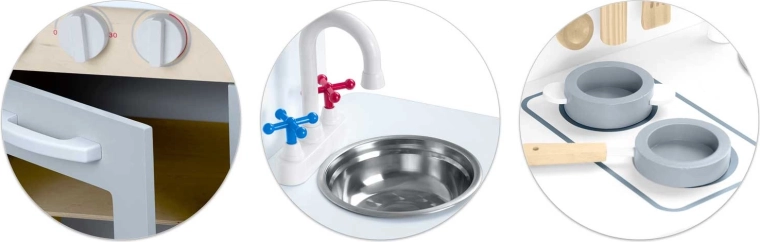 Lavello funzionale con rubinetto girevole