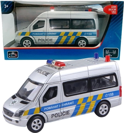 Auto della polizia Mercedes-Benz con funzioni a carica a retrofrizione