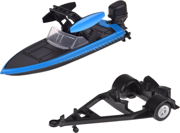 Rimorchio con motoscafo per scenari d’azione