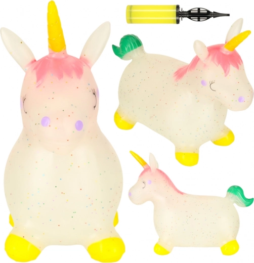 Giocattolo Saltellante per Bambini con Pompa - Unicorno di Gomma