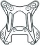 Torretta anteriore degli ammortizzatori X3 CNC in alluminio 7075, 5 mm HN