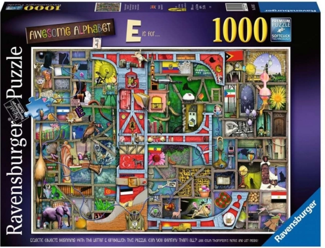 Ravensburger puzzle L'alfabeto straordinario E & F 1000 pezzi