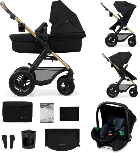Passeggino combinato Kinderkraft MOOV 2 AIR 3 in 1 Pure black