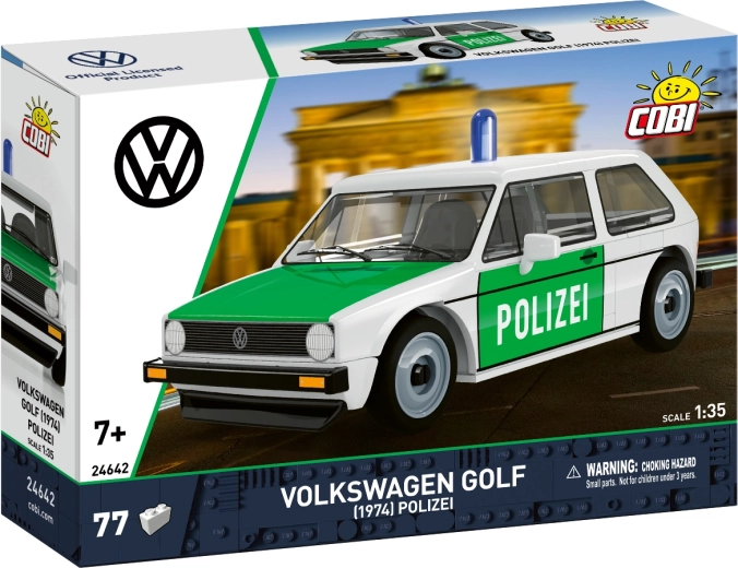 Cobi Volkswagen Golf I (1974) Polizei 1:35 - set di costruzione