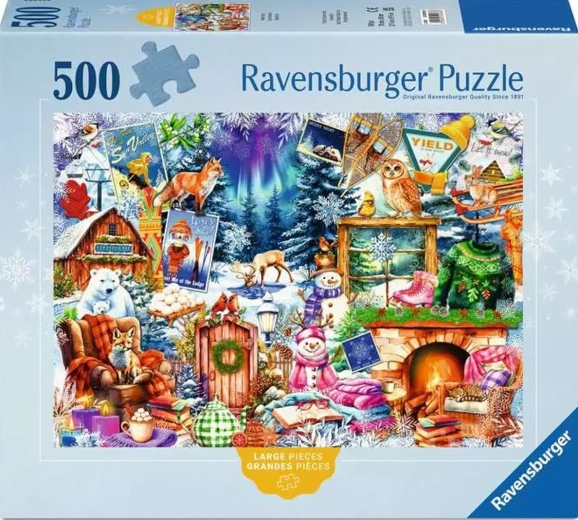 Puzzle Ravensburger Villaggio di montagna XXL 500 pezzi