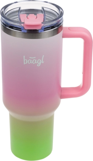 Tazza termica Baagl con cannuccia B-Cup Strawberry Matcha 1,18 l
