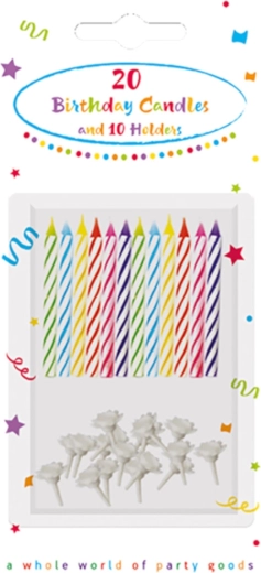Candele di compleanno Dekorata con numeri - 1 pezzo
