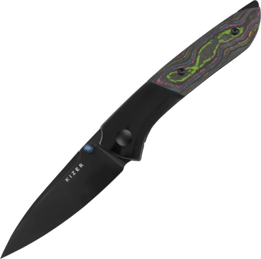 Kizer Spitfire coltello chiudibile S35VN, titanio e camo carbon 80s - 1 pezzo