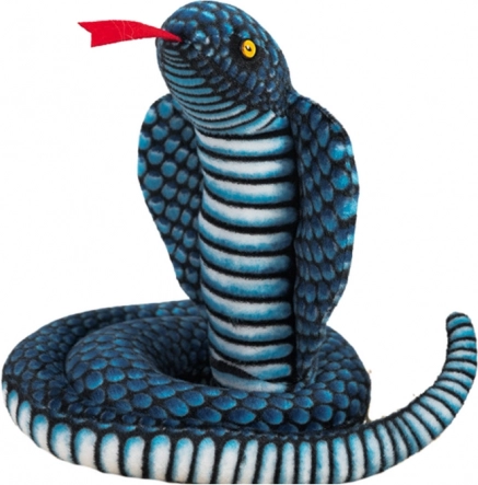 Serpente di peluche cobra reale blu 100 cm