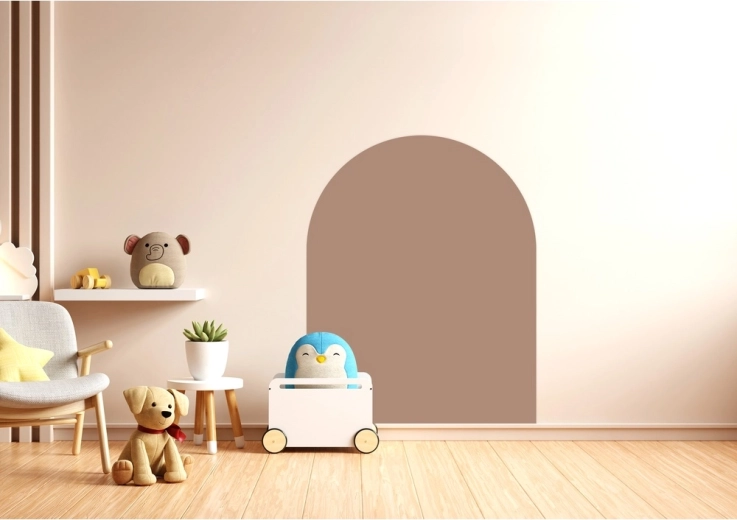 Pellicola magnetica da parete Cleverclixx Mocha Cream 95 × 75 cm