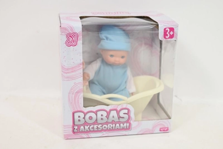 Bambola bebè Natalia 11 cm con vaschetta