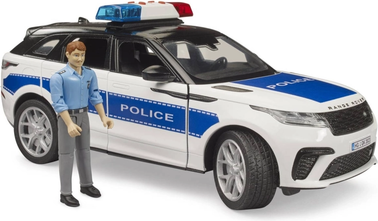 Bruder Range Rover Velar della polizia con figurina