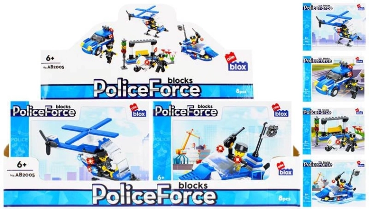 Set di costruzione della polizia con minifigure – 4 varianti
