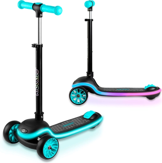 Struttura stabile a tre ruote e sterzo con inclinazione