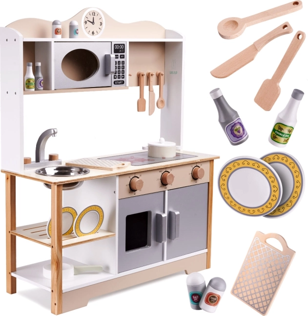 Cucina in Legno per Bambini Lulilo Kuketo con Accessori