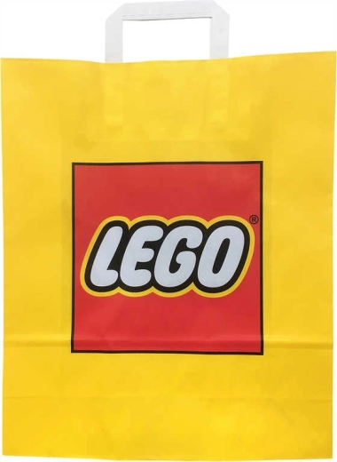 Borsa regalo in carta promozionale Lego gialla 34 × 35 cm - 1 pezzo