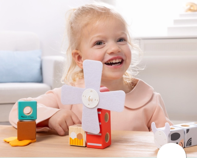 Mulino a vento interattivo e allegri motivi della fattoria