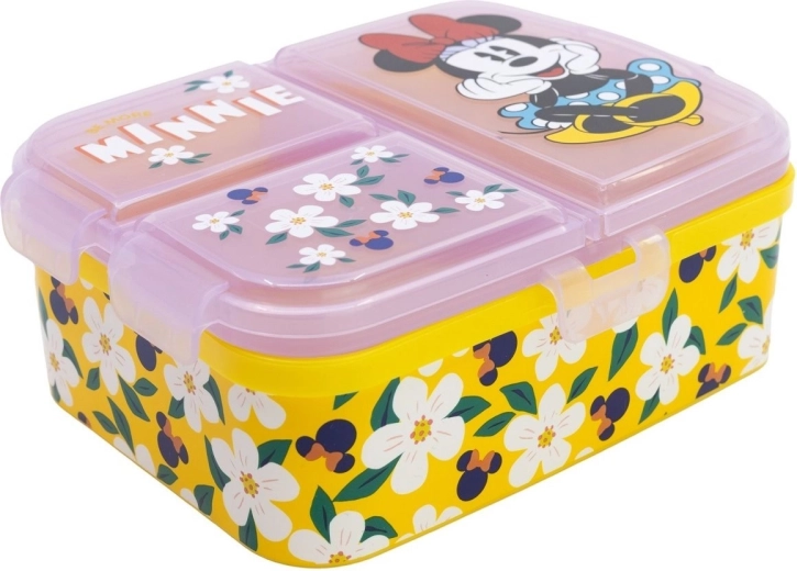 Lunch box Stor Minnie XL con più scomparti giallo - 1 pezzo